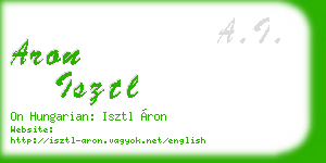 aron isztl business card